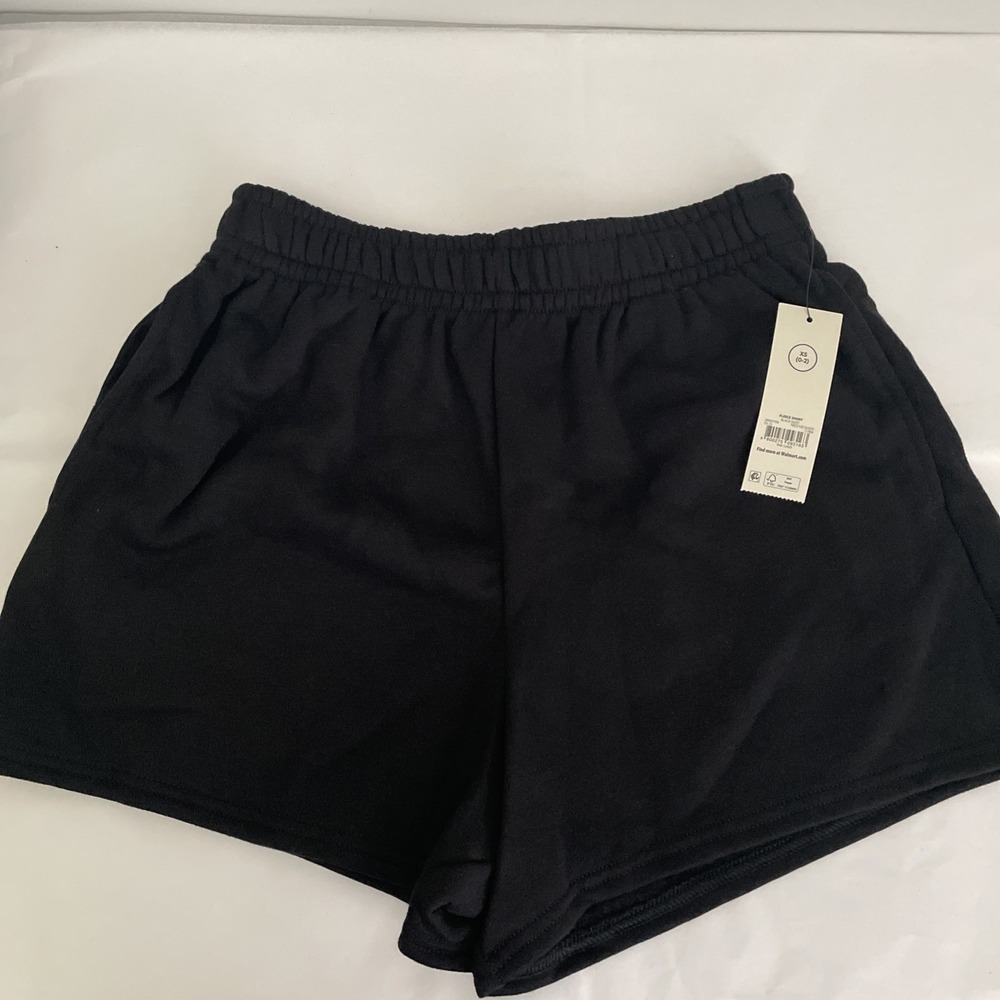 Black Fleece Shorts Ladies XS Pockets